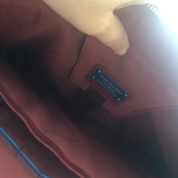 Piquadro red leather bag - Picture 3 of 6